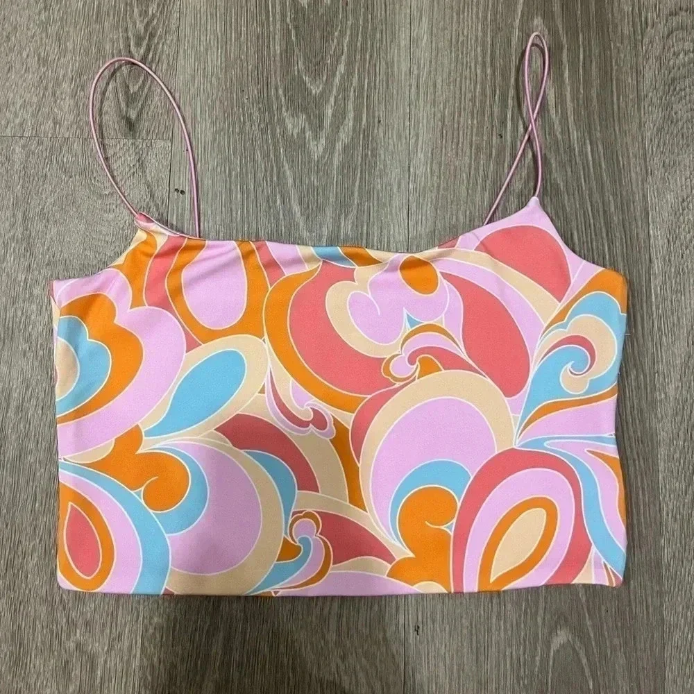 Cotton On Pink Retro Tank Top